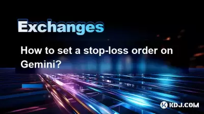 How to set a stop-loss order on Gemini? How to set a stop-loss order on Gemini?