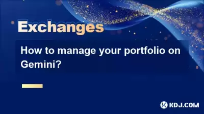 How to manage your portfolio on Gemini? How to manage your portfolio on Gemini?