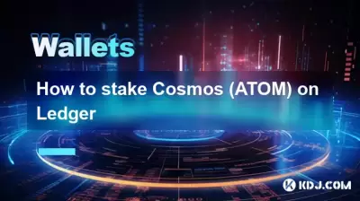 How to stake Cosmos (ATOM) on Ledger How to stake Cosmos (ATOM) on Ledger