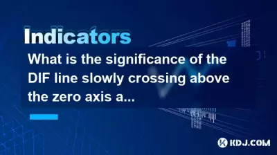 What is the significance of the DIF line slowly crossing above the zero axis after a MACD bottoming divergence? What is the significance of the DIF line slowly crossing above the zero axis after a MACD bottoming divergence?