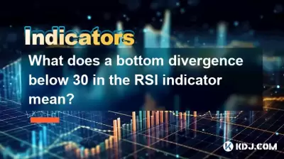 What does a bottom divergence below 30 in the RSI indicator mean? What does a bottom divergence below 30 in the RSI indicator mean?