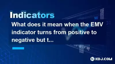 What does it mean when the EMV indicator turns from positive to negative but the price doesn't fall? What does it mean when the EMV indicator turns from positive to negative but the price doesn't fall?