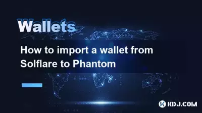 How to import a wallet from Solflare to Phantom How to import a wallet from Solflare to Phantom