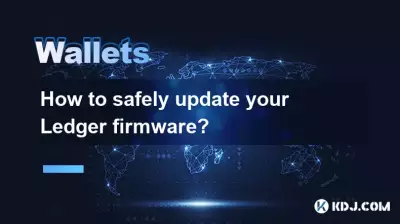 How to safely update your Ledger firmware? How to safely update your Ledger firmware?