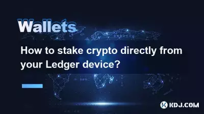 How to stake crypto directly from your Ledger device? How to stake crypto directly from your Ledger device?