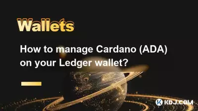 How to manage Cardano (ADA) on your Ledger wallet? How to manage Cardano (ADA) on your Ledger wallet?