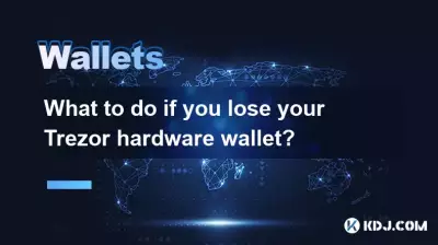 Trezor 하드웨어 지갑을 잃으면 어떻게해야합니까? Trezor 하드웨어 지갑을 잃으면 어떻게해야합니까?