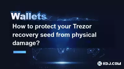 Trezor 복구 씨앗을 물리적 손상으로부터 보호하는 방법은 무엇입니까? Trezor 복구 씨앗을 물리적 손상으로부터 보호하는 방법은 무엇입니까?