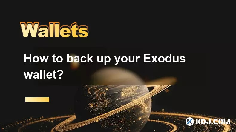 Comment sauvegarder votre portefeuille Exodus? Comment sauvegarder votre portefeuille Exodus?