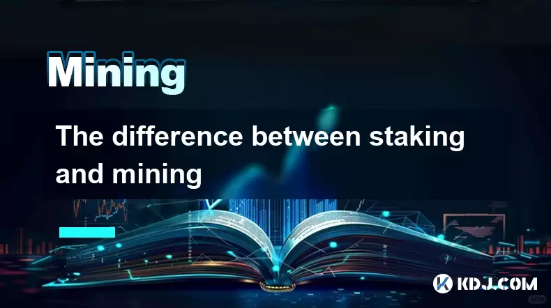 The difference between staking and mining The difference between staking and mining