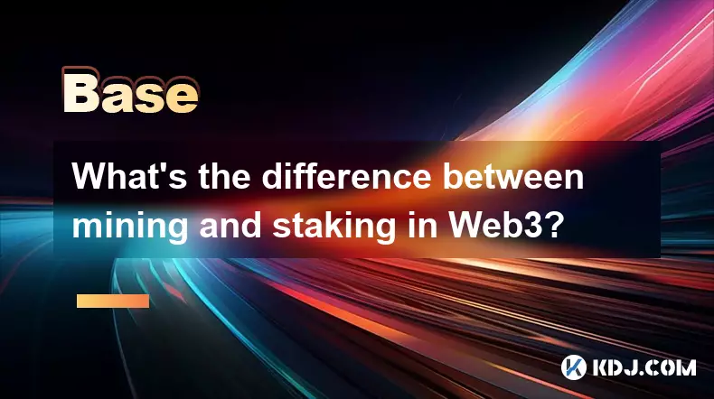 Was ist der Unterschied zwischen Bergbau und Steck in Web3? Was ist der Unterschied zwischen Bergbau und Steck in Web3?