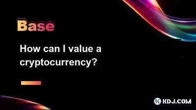 How can I value a cryptocurrency? How can I value a cryptocurrency?