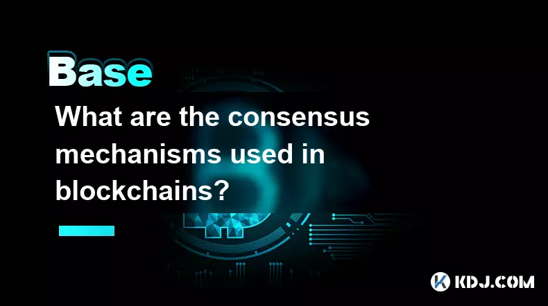 Was sind die Konsensmechanismen, die in Blockchains verwendet werden? Was sind die Konsensmechanismen, die in Blockchains verwendet werden?