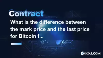 What is the difference between the mark price and the last price for Bitcoin futures? What is the difference between the mark price and the last price for Bitcoin futures?