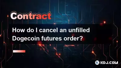 How do I cancel an unfilled Dogecoin futures order? How do I cancel an unfilled Dogecoin futures order?