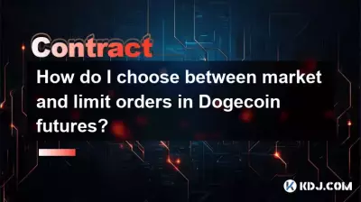 How do I choose between market and limit orders in Dogecoin futures? How do I choose between market and limit orders in Dogecoin futures?