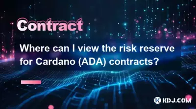 Where can I view the risk reserve for Cardano (ADA) contracts? Where can I view the risk reserve for Cardano (ADA) contracts?