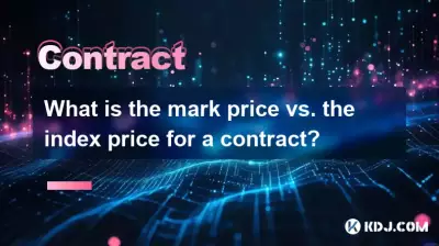 What is the mark price vs. the index price for a contract? What is the mark price vs. the index price for a contract?