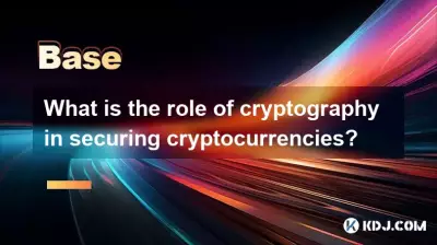 What is the role of cryptography in securing cryptocurrencies? What is the role of cryptography in securing cryptocurrencies?