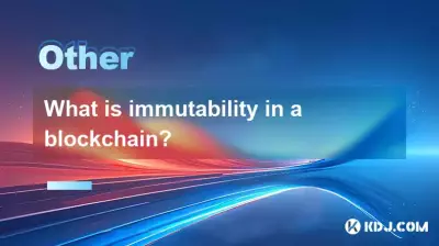 What is immutability in a blockchain? What is immutability in a blockchain?