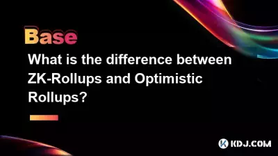 What is the difference between ZK-Rollups and Optimistic Rollups? What is the difference between ZK-Rollups and Optimistic Rollups?