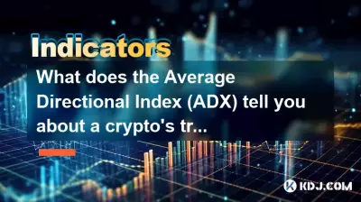 What does the Average Directional Index (ADX) tell you about a crypto's trend strength? What does the Average Directional Index (ADX) tell you about a crypto's trend strength?