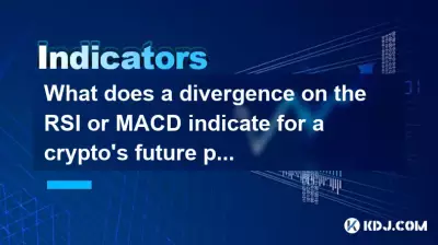 What does a divergence on the RSI or MACD indicate for a crypto's future price? What does a divergence on the RSI or MACD indicate for a crypto's future price?