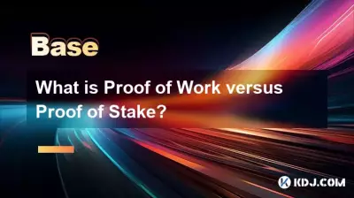 What is Proof of Work versus Proof of Stake? What is Proof of Work versus Proof of Stake?