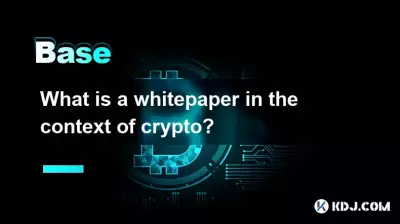 What is a whitepaper in the context of crypto? What is a whitepaper in the context of crypto?