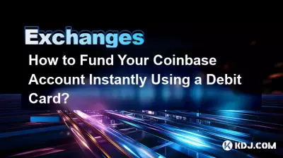 How to Fund Your Coinbase Account Instantly Using a Debit Card? How to Fund Your Coinbase Account Instantly Using a Debit Card?