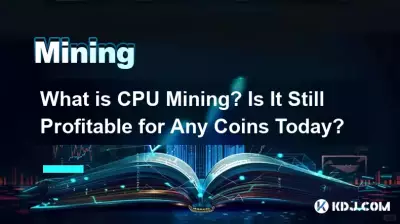 What is CPU Mining? Is It Still Profitable for Any Coins Today? What is CPU Mining? Is It Still Profitable for Any Coins Today?