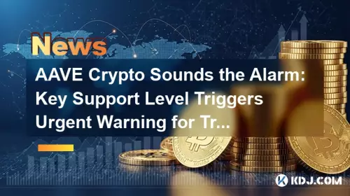 AAVE Crypto Sounds the Alarm: Key Support Level Triggers Urgent Warning for Traders AAVE Crypto Sounds the Alarm: Key Support Level Triggers Urgent Warning for Traders