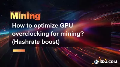 How to optimize GPU overclocking for mining? (Hashrate boost) How to optimize GPU overclocking for mining? (Hashrate boost)