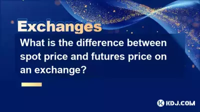 What is the difference between spot price and futures price on an exchange? What is the difference between spot price and futures price on an exchange?