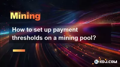Wie richtet man Zahlungsschwellen für einen Mining-Pool ein? Wie richtet man Zahlungsschwellen für einen Mining-Pool ein?