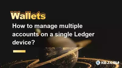 How to manage multiple accounts on a single Ledger device? How to manage multiple accounts on a single Ledger device?