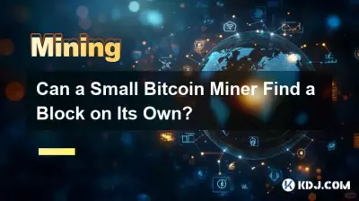 Kann ein kleiner Bitcoin Miner selbst einen Block finden? Kann ein kleiner Bitcoin Miner selbst einen Block finden?